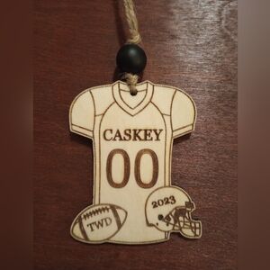 Personalizable Engraved Football Ornament